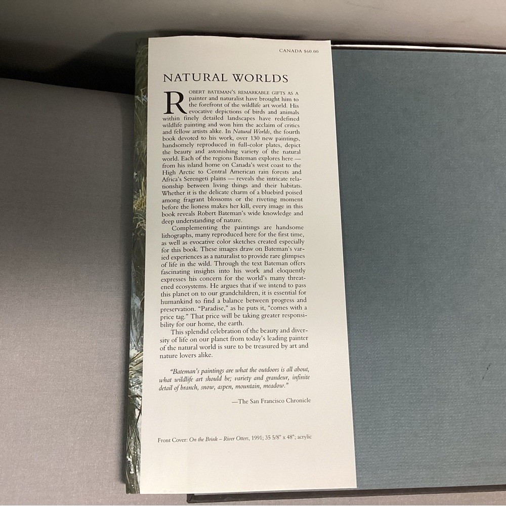 🟡 Vintage Robert Bateman - Natural World Large Coffee Table Book - Rick Archbold - Picture 4 of 16